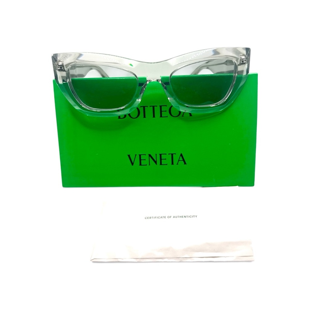 Bottega Veneta Transparent Gray Sunglasses
